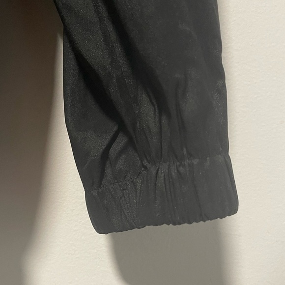 Alia Petites Black Zip-Up Bomber Style  Jacket Size 12P - Picture 5 of 12